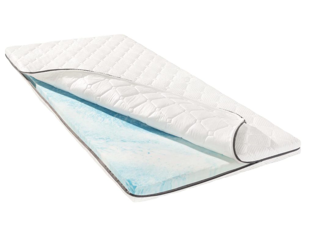 MLILY Touch Komfortschaumtopper – geöffneter Bezug mit CoolFlex-Schaumkern