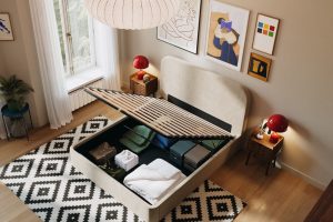 Slome Bett Nova mit Stauraum